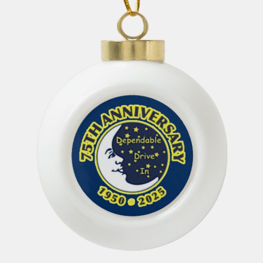 Dependable Drive In 75th Anniversary Ornament (Voorkant)