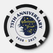 Dependable Drive In 75th Anniversary Poker Chips (Achterkant)