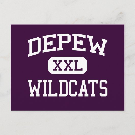 Depew - Wildcats - High School - Depew New York Briefkaart (Voorkant)