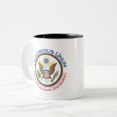 Deploribus Unum betreurenswaardige Mok (Voorkant links)