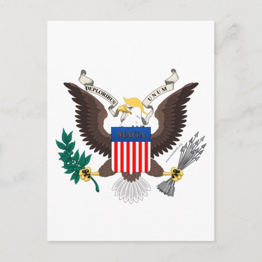 Deploribus Unum! Briefkaart (Voorkant)