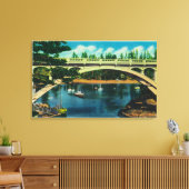 Depoe Bay en Bridge, OregonDepoe Bay, OF Canvas Afdruk (Insitu (Woonkamer))