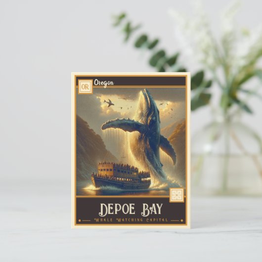 Depoe Bay, Oregon |  Briefkaart (Staand voorkant)