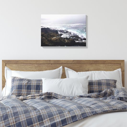 Depoe Bay, Oregon Canvas Afdruk (Insitu (Slaapkamer))