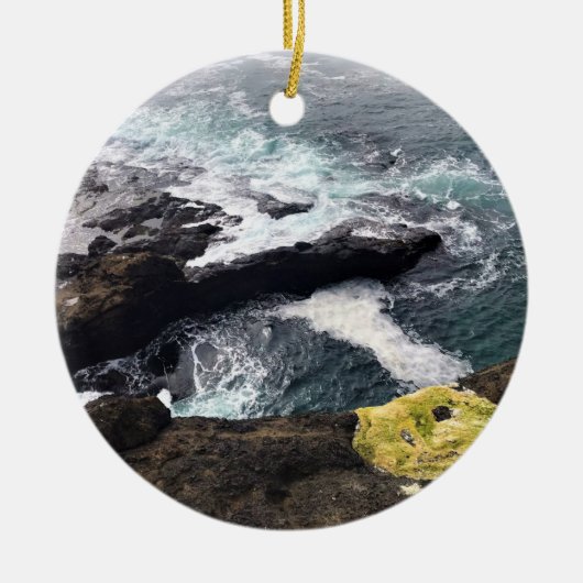 Depoe Bay, Oregon Keramisch Ornament (Voorkant)