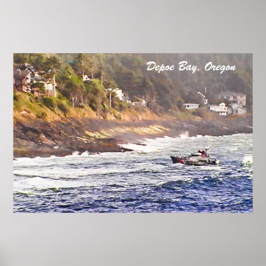Depoe Bay, Oregon Poster (Voorkant)