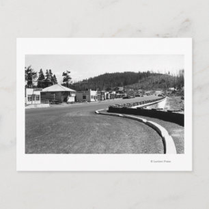 Depoe Bay, Uitzicht van de stad Oregon langs de mu Briefkaart