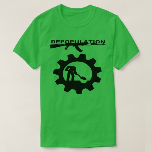Depopulatie: Hands-on Depopulator en werktuig T-shirt (Design voorkant)