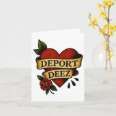 Deport Deez Ice Deportation protesteert tegen immi Kaart (Gele Bloem)