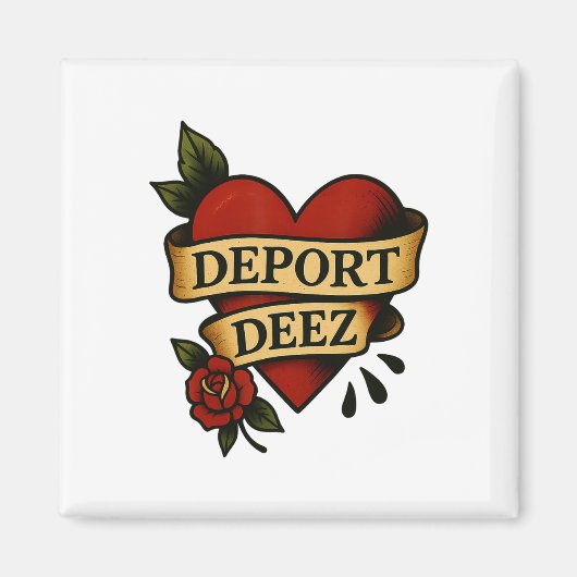 Deport Deez Ice Deportation protesteert tegen immi Magneet (Voorkant)