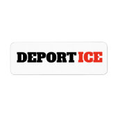 Deport ICE Anti Trump Viral Marketing Etiket (Voorkant)