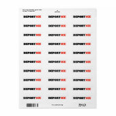 Deport ICE Anti Trump Viral Marketing Etiket (Full Sheet)