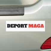 Deport MAGA Anti Trump Bumpersticker (Op auto)