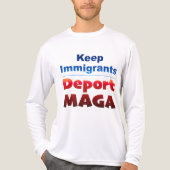 Deport MAGA Lange Mouwen Tri-Blend Shirt (Voorkant volledig)