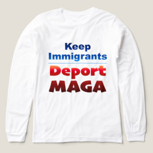 Deport MAGA Lange Mouwen Tri-Blend Shirt