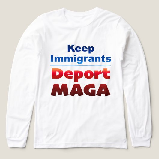Deport MAGA Lange Mouwen Tri-Blend Shirt (Voorkant)