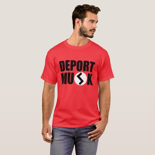 Deport Musk Mannen T-Shirt (Voorkant volledig)