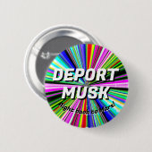 DEPORT MUSK terug naar Mars! Ronde Button 5,7 Cm (Voorkant /achterkant)