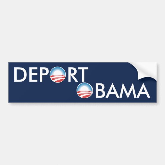 Deport Obama Bumpersticker (Voorkant)