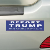 Deport Trump Bumpersticker (Op auto)
