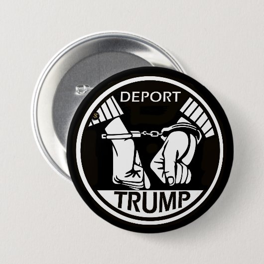 Deport Trump Ronde Button 7,6 Cm (Voorkant /achterkant)
