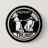 Deport Trump Ronde Button 7,6 Cm (Voorkant)