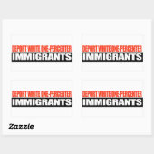 Deport White One-Percenter Immigranten -.png Rechthoekige Sticker (Vel)