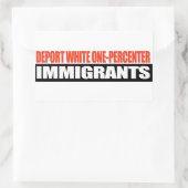 Deport White One-Percenter Immigranten -.png Rechthoekige Sticker (Tas)