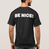 DEPORTEER BOZE MENSEN! WEES AARDIG! T-SHIRT (Achterkant)