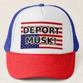 DEPORTEER MUSK! TRUCKER PET (Voorkant)