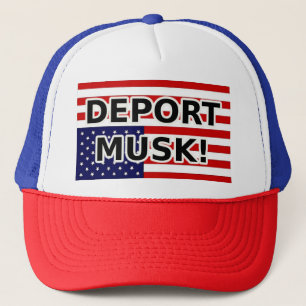 DEPORTEER MUSK! TRUCKER PET