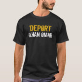 Deporteren Ilhan Omar Anti Ilhan Omar Grappig Poli T-shirt (Voorkant)