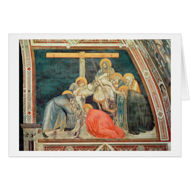 Depositie, c.1320 (fresco) (Voorkant Horizontaal)