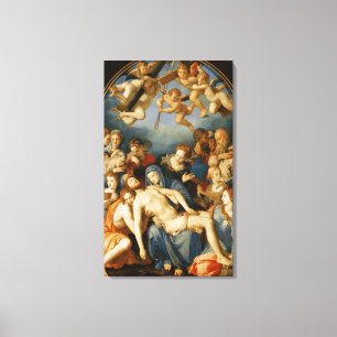 Depositie van het kruis, 1543-45 canvas afdruk