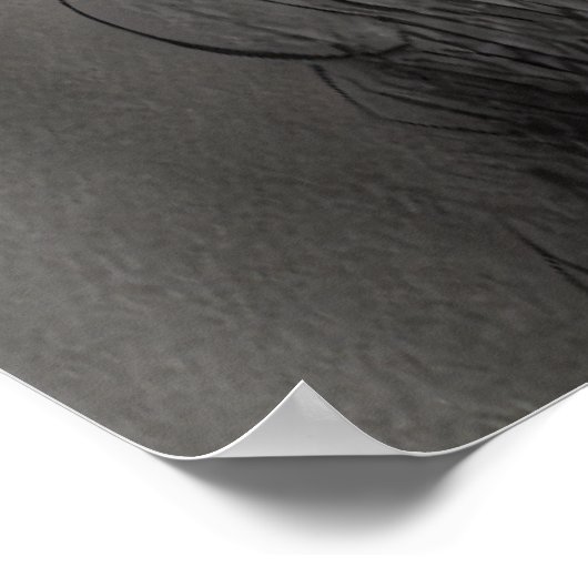 Depress in de schaduw | AI Art Poster (Hoek)