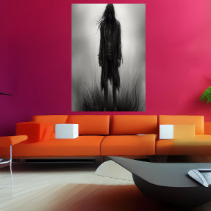 Depress in de schaduw   AI Art Poster