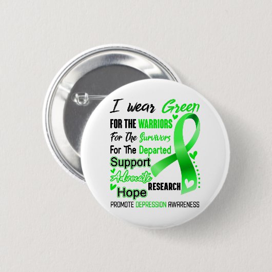Depressie Awareness Month Ribbon Gifts Ronde Button 5,7 Cm (Voorkant /achterkant)