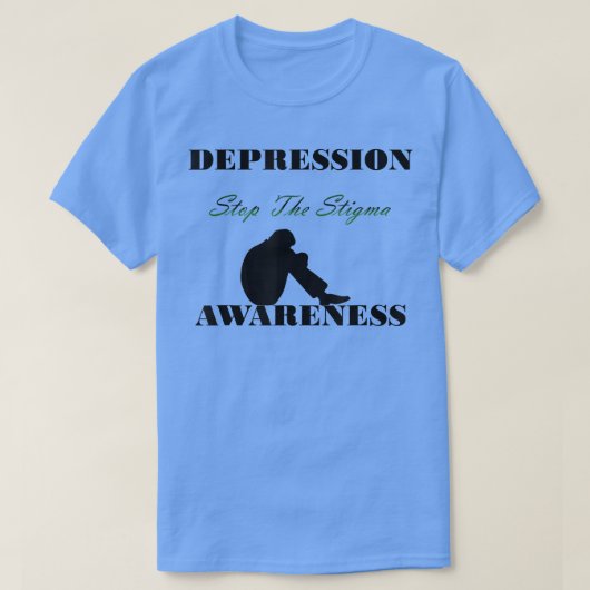 Depressie Bewustmaking Stop het stigma-mentale gez T-shirt (Design voorkant)