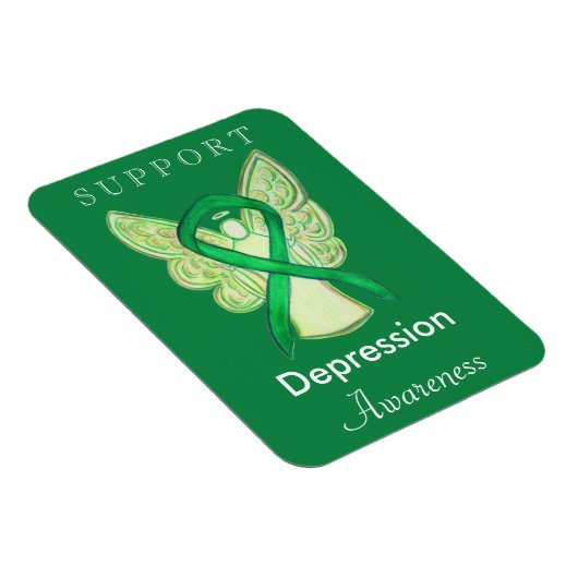 Depressie Bewustzijn Lint Art Custom Magnet Magneet (Rechterzijde)