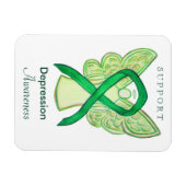 Depressie Bewustzijn Lint Engel Art Magneten (Horizontaal)