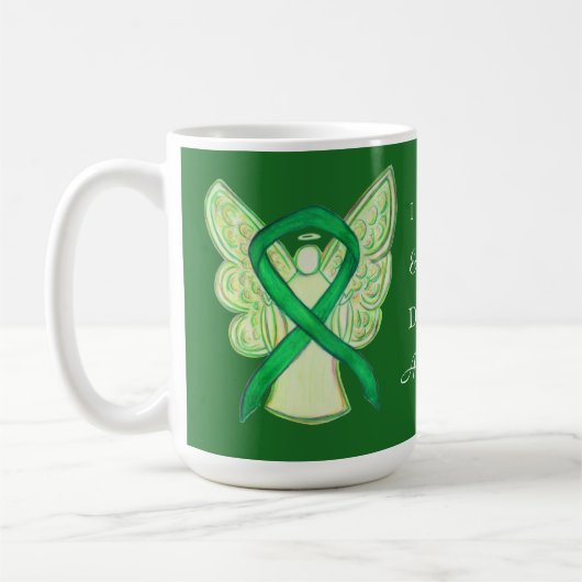 Depressie Bewustzijn Lint Engel Koffie Mok Cups (Links)
