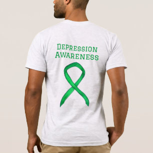 Depressie Bewustzijn Lint Groen Custom T-shirt