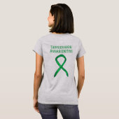Depressie Bewustzijn Lint Groene Custom T-shirts (Achterkant volledig)