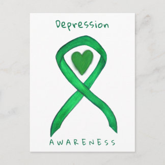 Depressie Bewustzijn Lint Groene Hart Briefkaart
