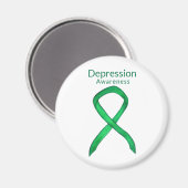 Depressie Bewustzijn Lint Kunst Aangepaste Magnete Magneet (Voorkant / Achterkant)