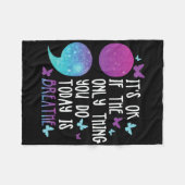 Depressie Bewustzijn Zelfmoordpreventie 15 Fleece Deken (Voorkant (Horizontaal))