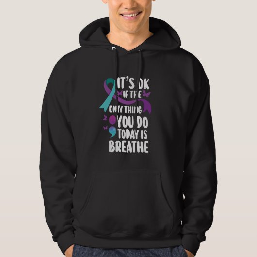 Depressie Bewustzijn Zelfmoordpreventie Hoodie (Voorkant)