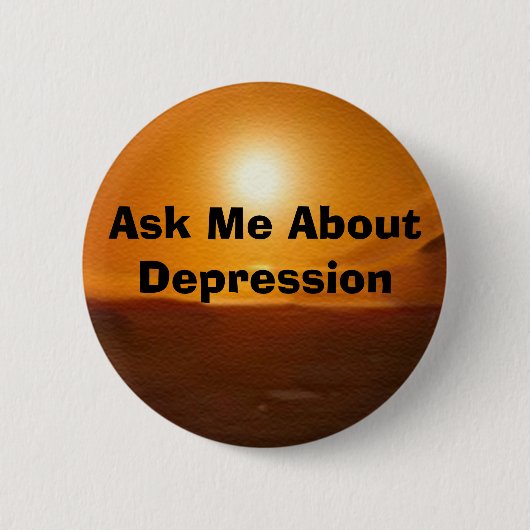 "DEPRESSIE"-Buttonnen Ronde Button 5,7 Cm (Voorkant)