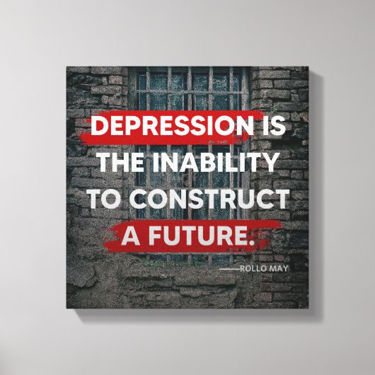 Depressie Canvas Afdruk (Voorkant)
