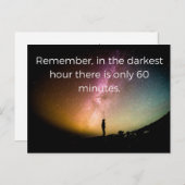 Depressie citaat briefkaart wenskaart (Voorkant / Achterkant)